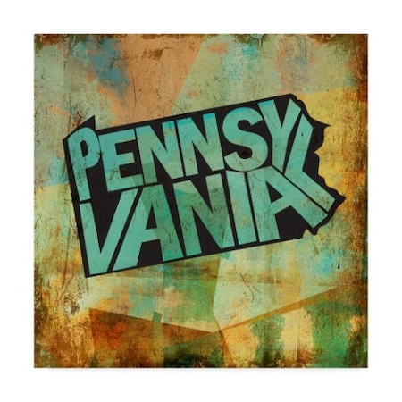 Art Licensing Studio 'Pennsylvania Word Map' Canvas Art,35x35